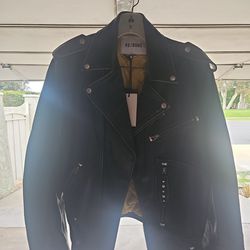 Re/Done Women's Leather Jacket Size Small