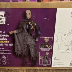 Brand New In Box 7ft Cyborg Robot Animated Halloween Animatronic $220