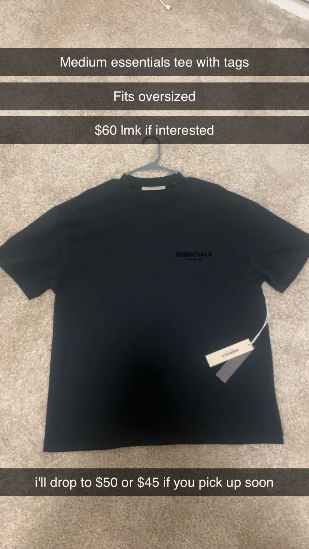 Black Essentials Tee