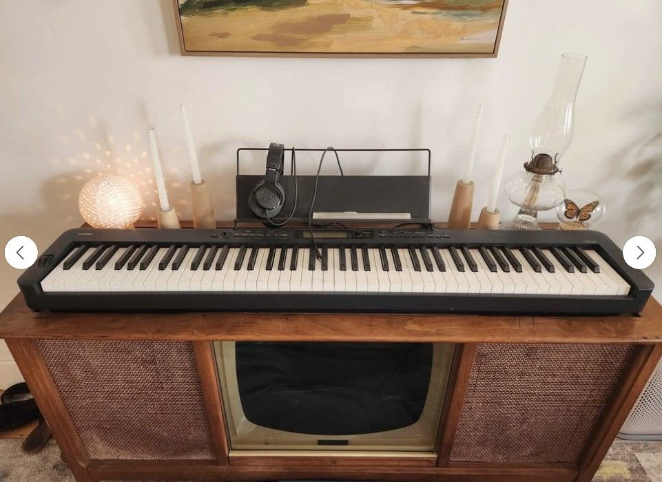 Casio Weighted Keyboard- Piano Keys, Headphones, Pedal, & Stand Accessories Included