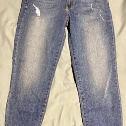 Just Black Women's Distressed Skinny Jeans Size 29 Blue Denim