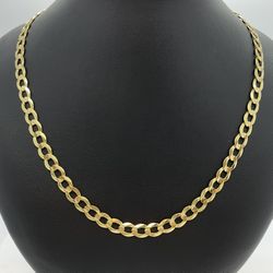 New 14K Solid Gold Cuban Chain 