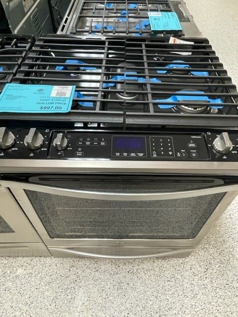 New Open Box Discounted Whirlpool Gas Slide in Range Stove Oven
