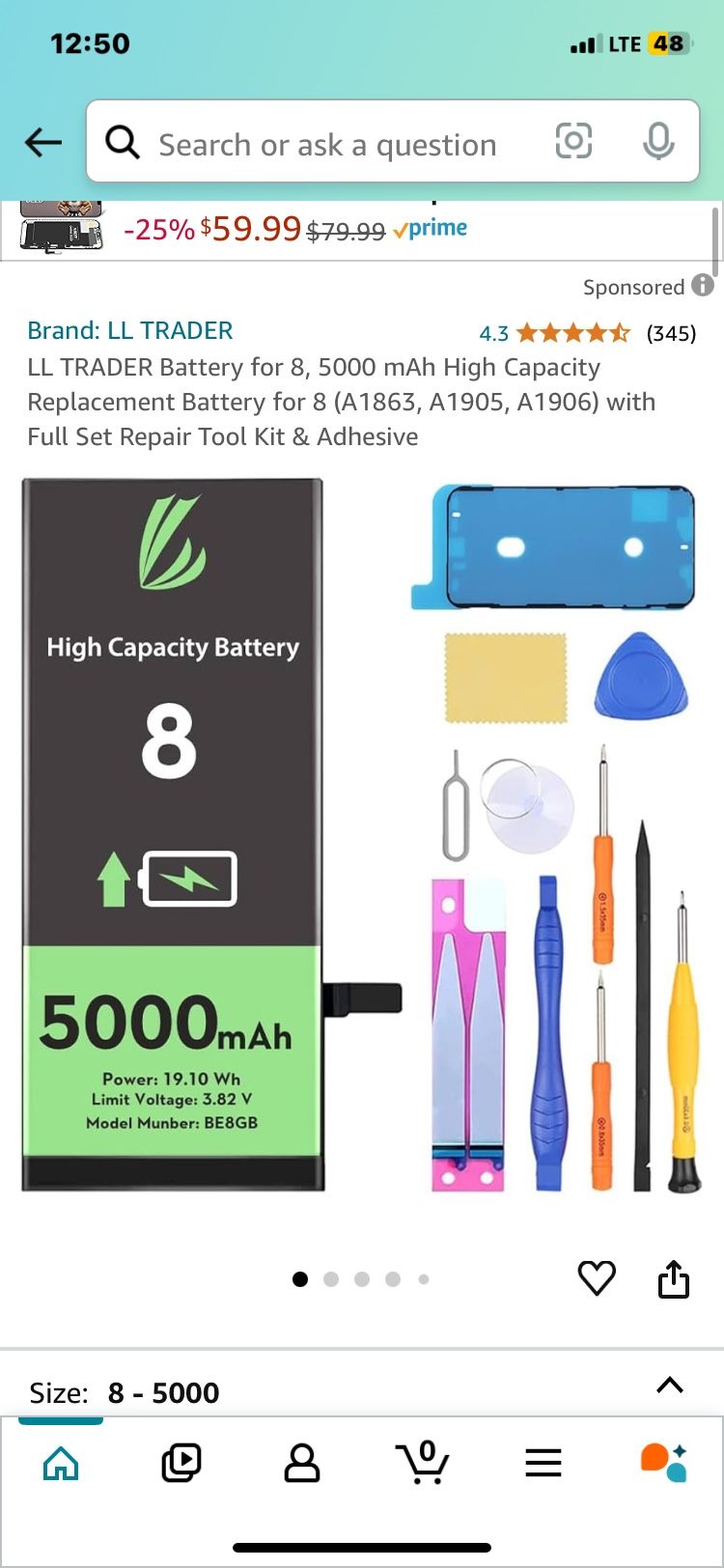 iPhone 8 Battery Remplacement