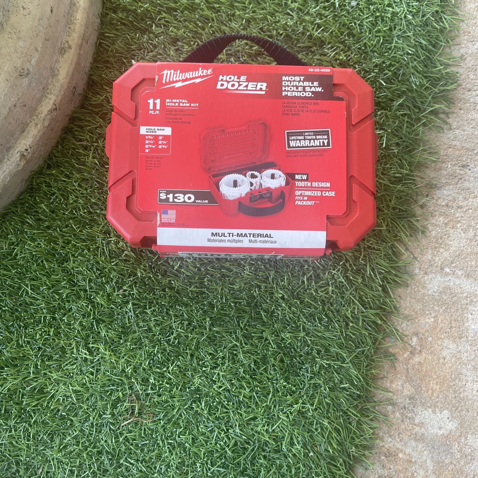 Milwaukee (contact info removed)0 Hole Dozer - 11 pieces