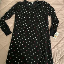 New! Adult Small Thermal Fleece Night Gown 