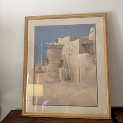 Framed Southwest Adobe Pueblo Art Print