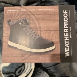 NewWeatherproofMen'sLogjam MemoryFoam Sneaker Boots size 13 Dark Gray