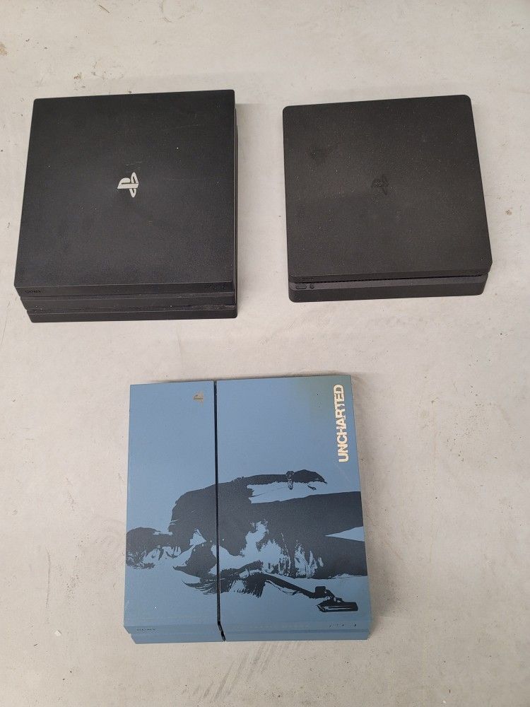 Ps4 Slime, Ps4 Pro, And Ps4 U Charted Edition. $250