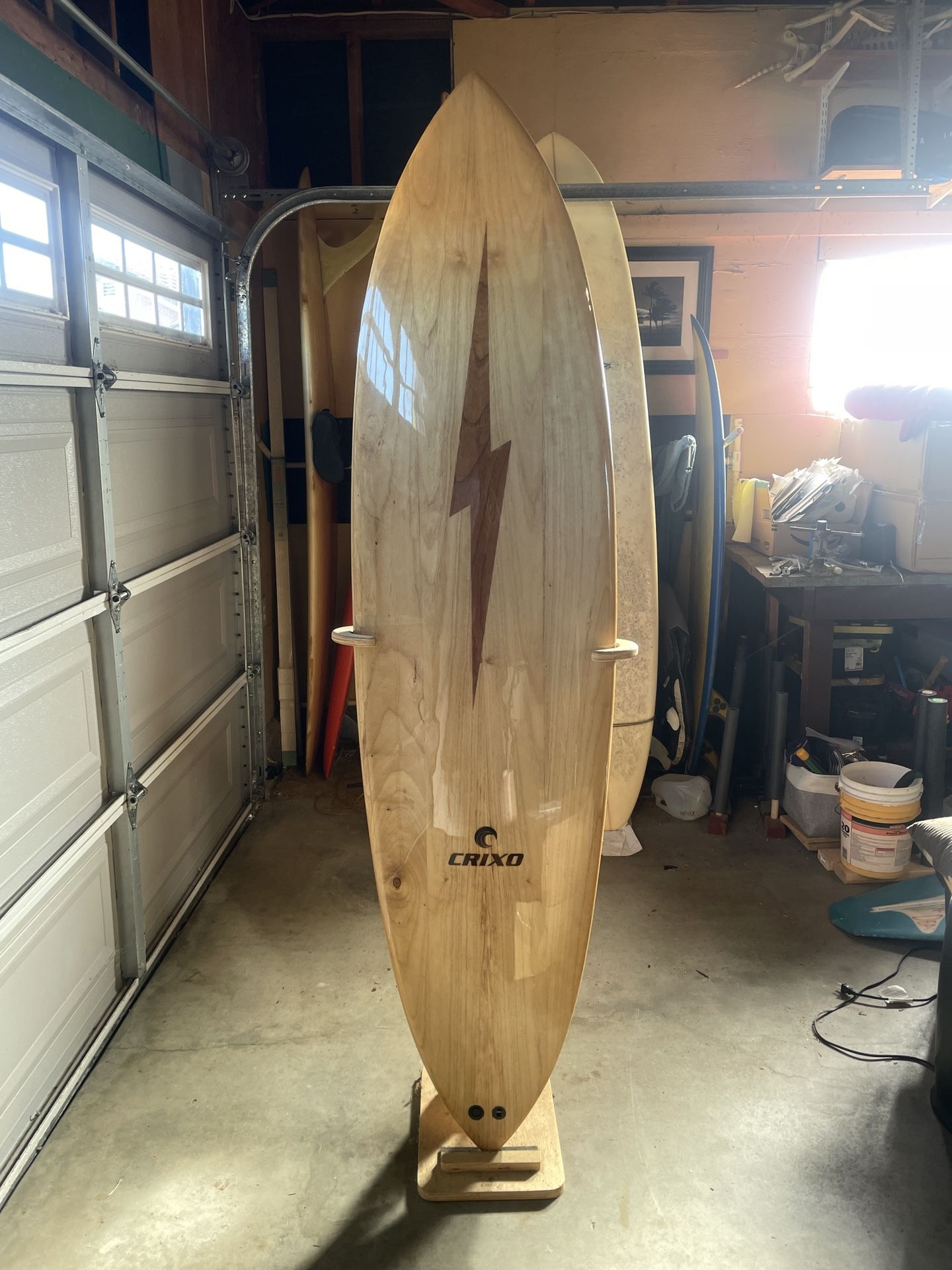 Wooden (Hollow core) surfboard by Crixo