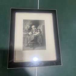 Eli perceived that the Lord had called the child, 19th century. Creator: H Robinson  Picture Framed