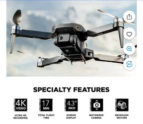 Open box Vivitar Skyvision GPS Foldable Video Drone
