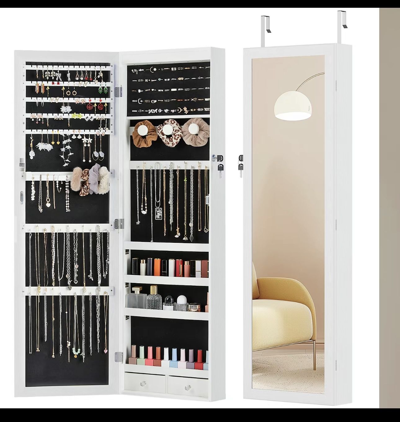 Full Length Mirror Beauty Cabinet