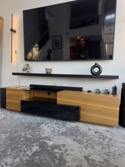 Latitude Run Verneuil Media Console TV Stand - Fits 78in TV, 70in Wide
