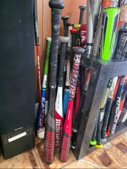 Huge Lot Total of 64 Bats ALL LOS 64 BATES $500