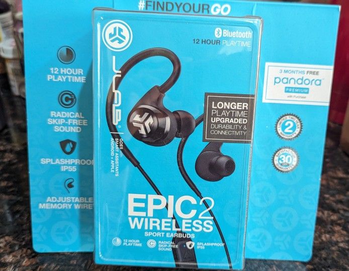 Jlab Epic2 Wireless Sports Earbuds 