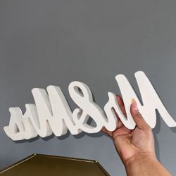Mr. and Mrs. decoration