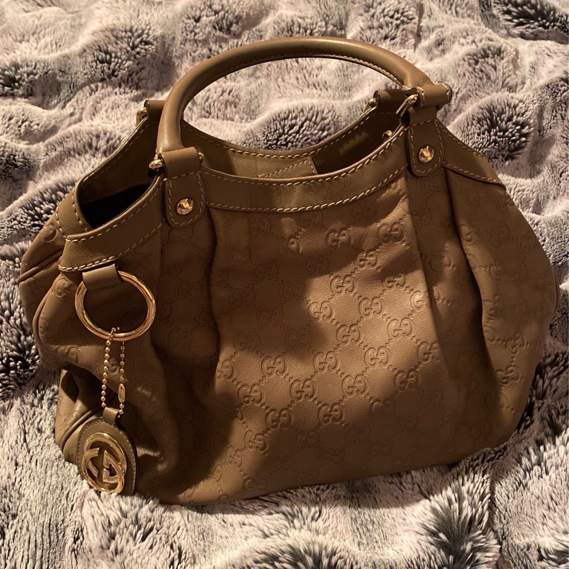 Authentic Leather Gucci Tote Bag