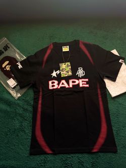 BAPE Black and Red Graphic T-Shirt