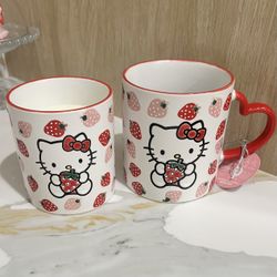 Hello Kitty strawberry candle & mug set