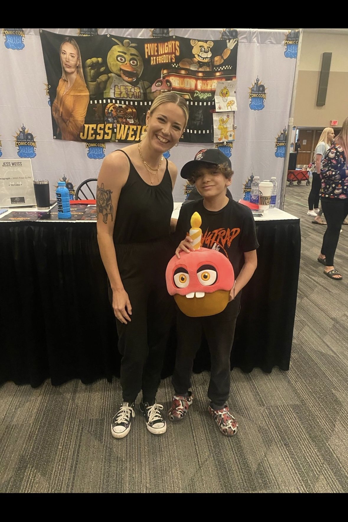 Autographed FNAF Cupcake Plush 