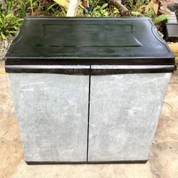 35” Work Force Storage Cabinet with Peg Board Doors: 34.5″ W x 23″ D x 38″ H