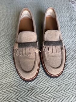 Eleventy Women’s suede moccasin shoe