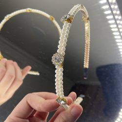 Princess Party Crystal Pearl Hairband