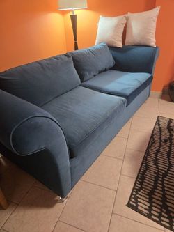 Like New Sofa Sleeper, Agua Velvet