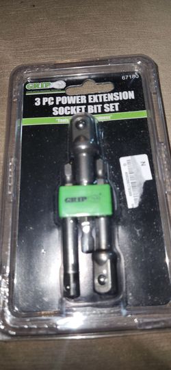 Gripp 3pc Impact Driver Extension Socket Bit