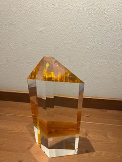 Rate Authentic Microsoft 20 Year Anniversary Crystal Award - Pristine