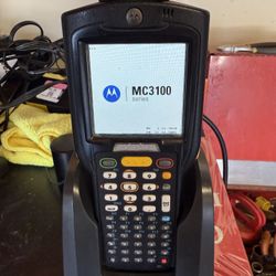 SYMBOL MOTOROLA MC3100-RL4S03E00 HANDHELD BARCODE SCANNER -untested With Cradle