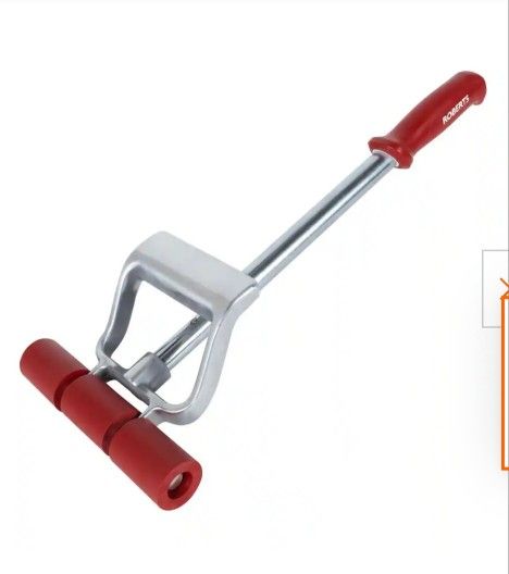 2 Retail $96 ROBERTS 7.5 in. W x 1.5 in. D Power-Lok Extendible Sheet Vinyl VCT and Linoleum Flooring Roller with Adjustable Handle