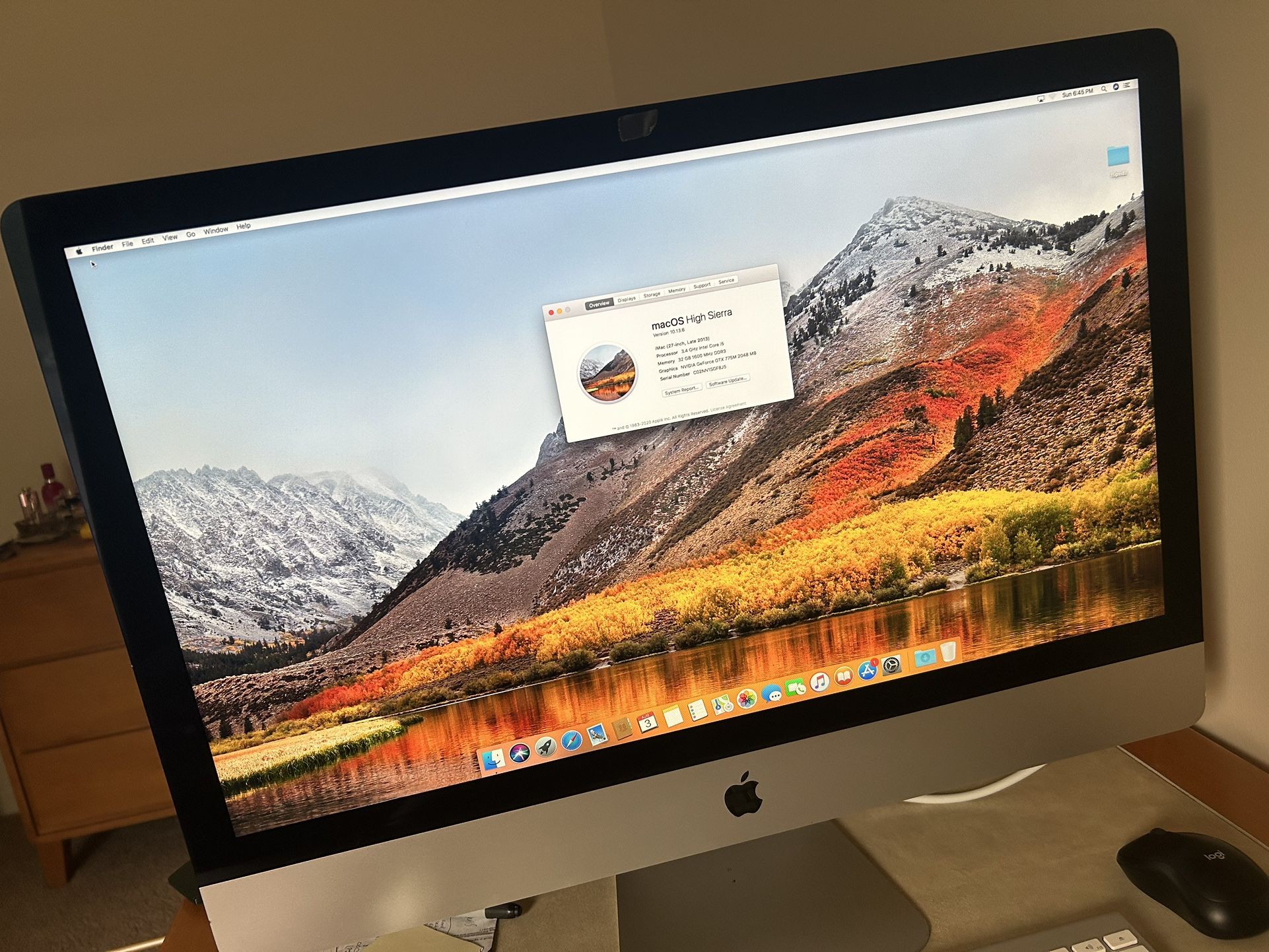27 inch iMAC computer (2013) 32GB