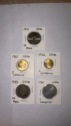 Chile 🇨🇱 Coins (lot of 6)