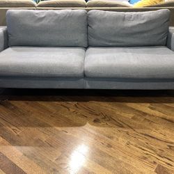 Gray Cushioned 3-seat Couch/sofa- 84x36x28”