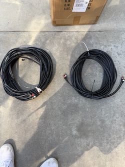 Long RCA Audio Cables – Set of 2
