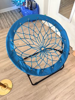 Blue bungee chair