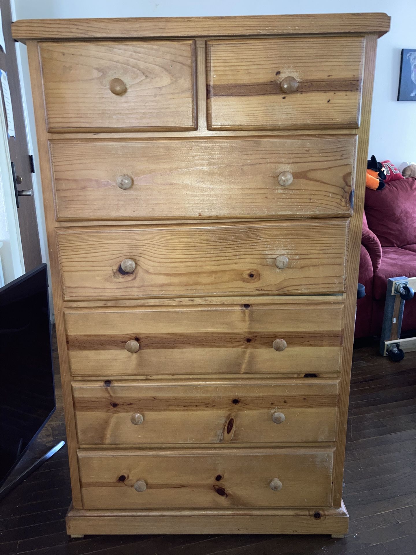7 Drawer Wood Dresser Drawers Chest 57 X 32