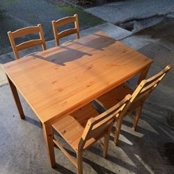 Table And 4 Chairs 