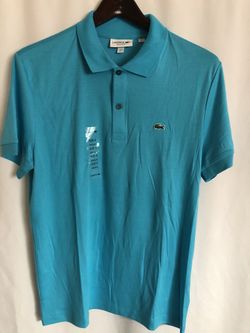 New LACOSTE POLO For men’s Sz Small - Sz Medium in Turquoise