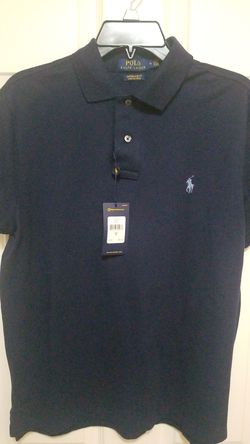 Polo Ralph Lauren Mens Navy Short Sleeved Collared Shirt