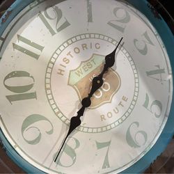 Retro side table with working clock