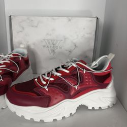 Watson Flesh and Bone Red Chunky Sneakers Men’s 9.5 NWT