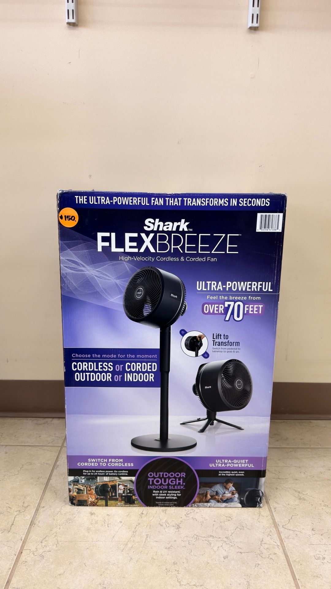 SHARK FLEX BREEZE CORDLESS & CORDED FAN