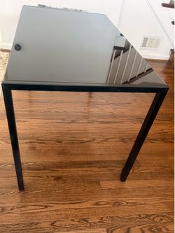Black Glass Table