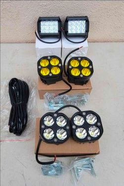 LED Light Pods Work Lights Luces Focos Niebla Neblina Chevy Gmc Ford Toyota Dodge Ram Chevrolet Jeep