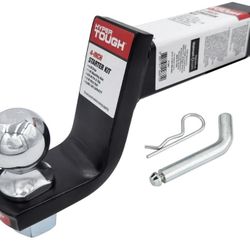 Hyper Tough Trailer Hitch Starter Kit, Steel, Class III, Black, 2 inch Ball
