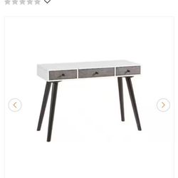 Desk Table With FLIP up Mirror 