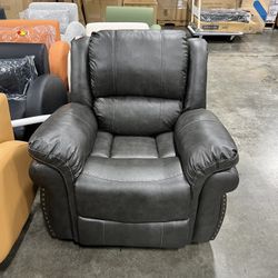 Grey Recliner Rocking Chair / Silla mecedora reclinable gris